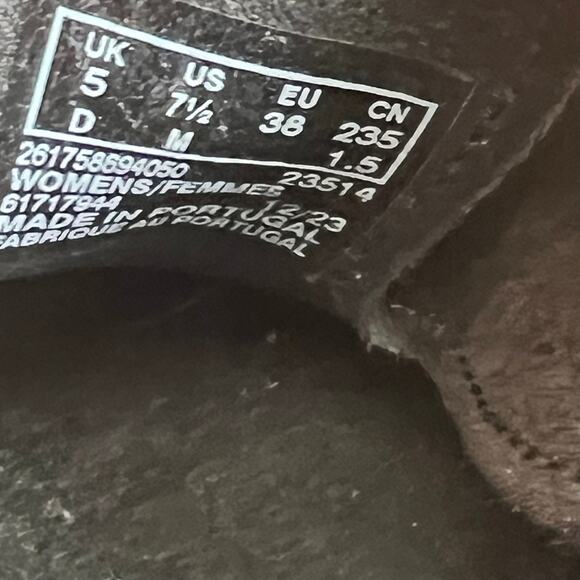 Clarks Originals Trek Wedge Platform Black Suede Slip On Mules Shoes Size 7.5 - Picture 7 of 9